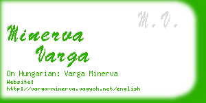minerva varga business card